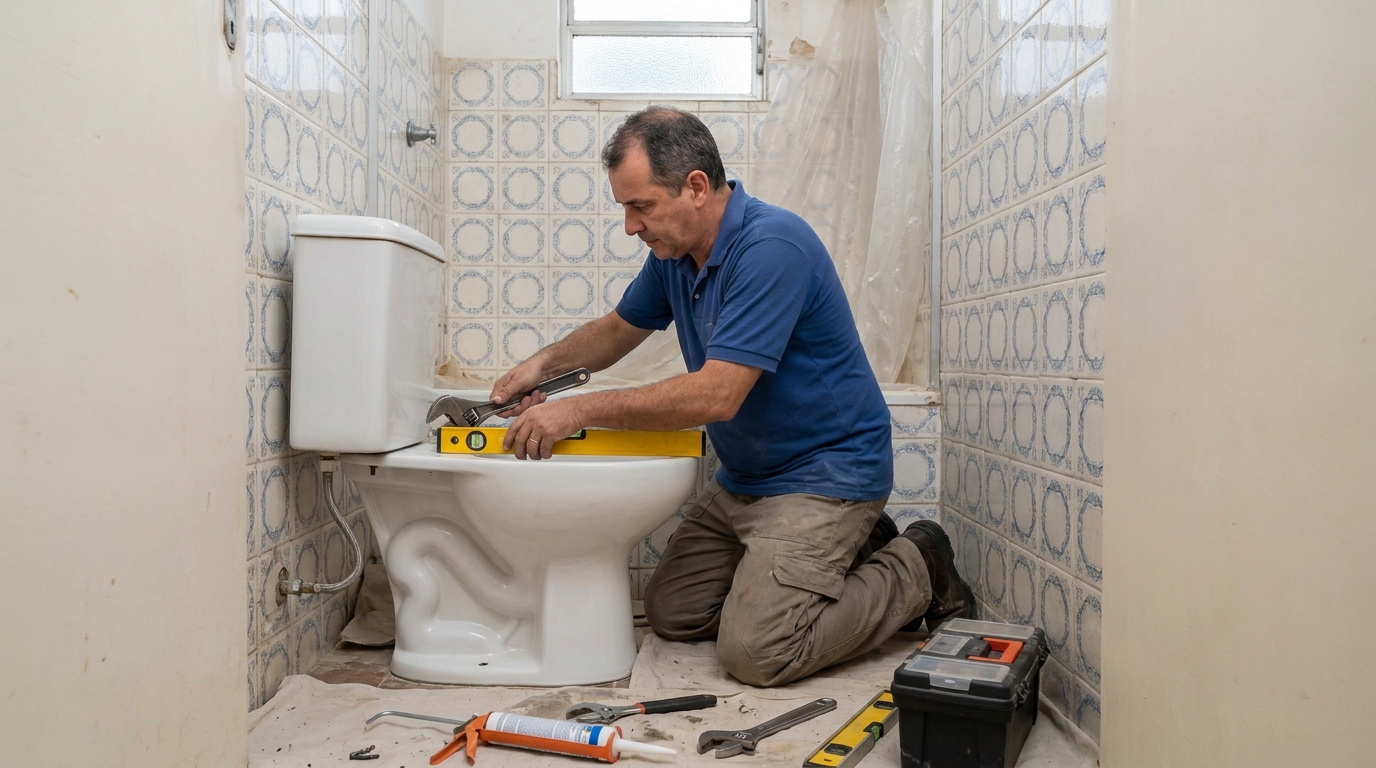 Fixação de vaso sanitário em Montes Claros-MG